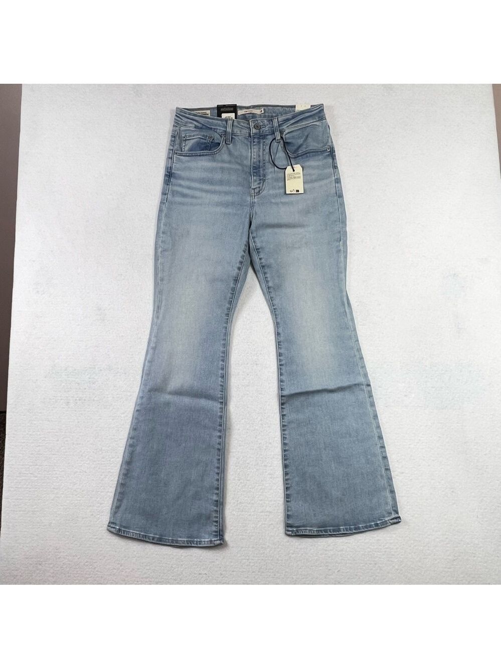 Levis 726 Flare High Rise Women's Jeans 30x30 Light Washed High Rise New - Picture 2 of 11
